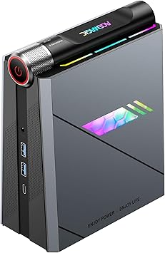 ACEMAGIC AD08 Mini PC para juegos i9-11900H, 32 GB DDR4 1TB NVMe SSD Mini computadoras de hasta 4.9 GHz, 24 MB Intel Smart Cache, WiFi6/BT5.2/4K @60Hz/Multimodo/Ventiladores duales integrados/control